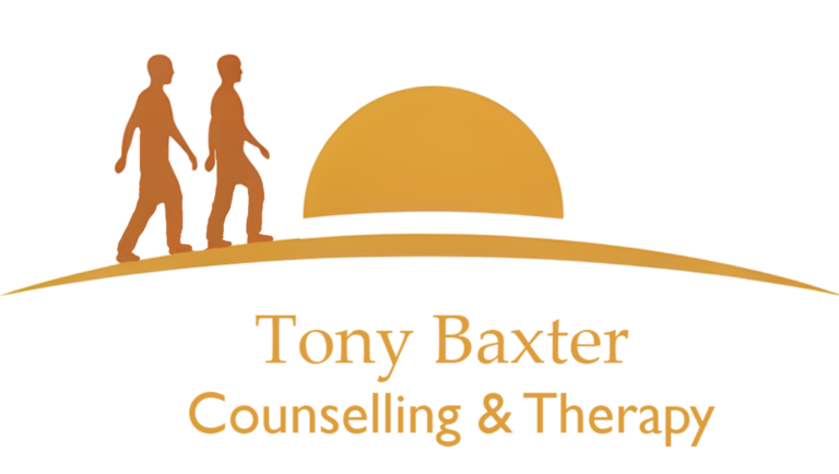 Toney Baxter Therapy Logo Two People Walking